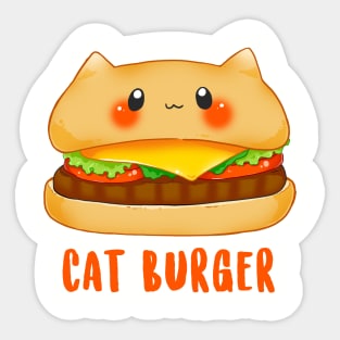 Cat Burger Sticker